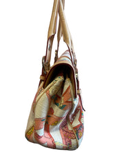 Load image into Gallery viewer, Salvatore Ferragamo Lock Fabric Print Handbag
