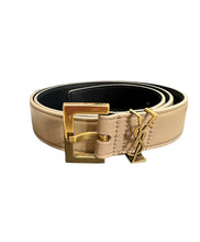 Load image into Gallery viewer, YSL Saint Laurent CASSANDRE BELT WITH SQUARE BUCKLE
