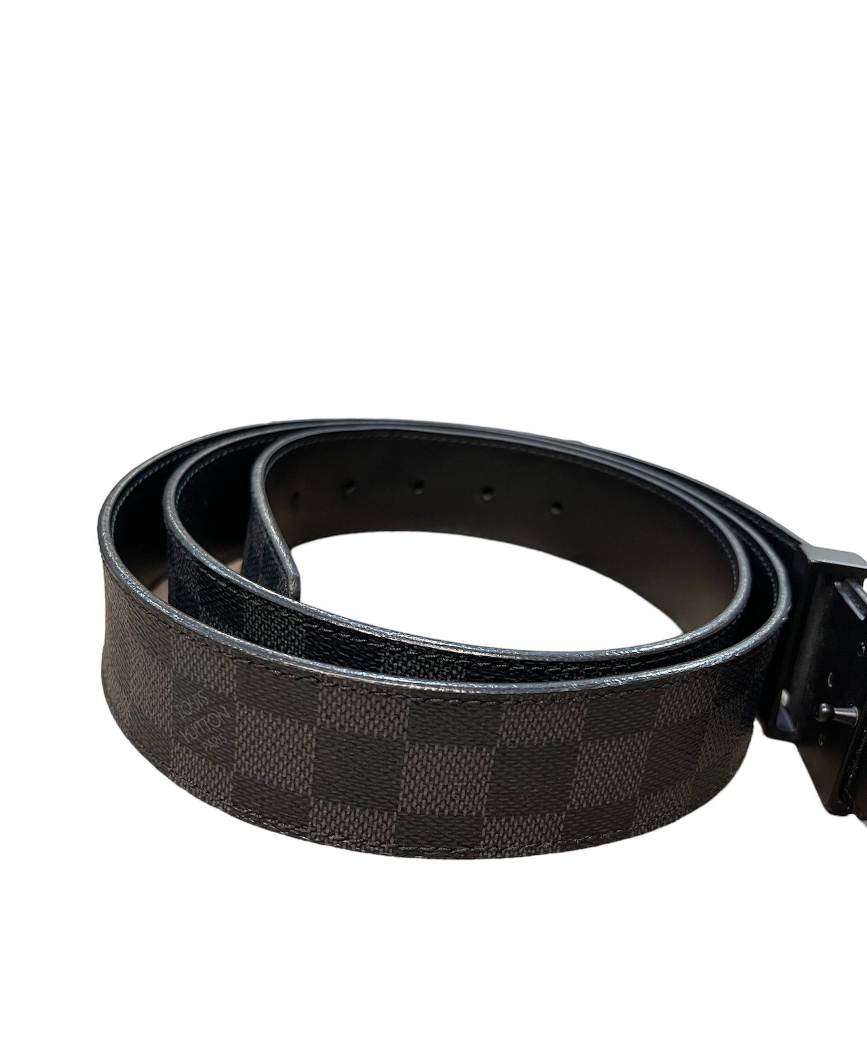 Black Mens Louis Vuitton Belt, Louis Vuitton Damier Mens Belt