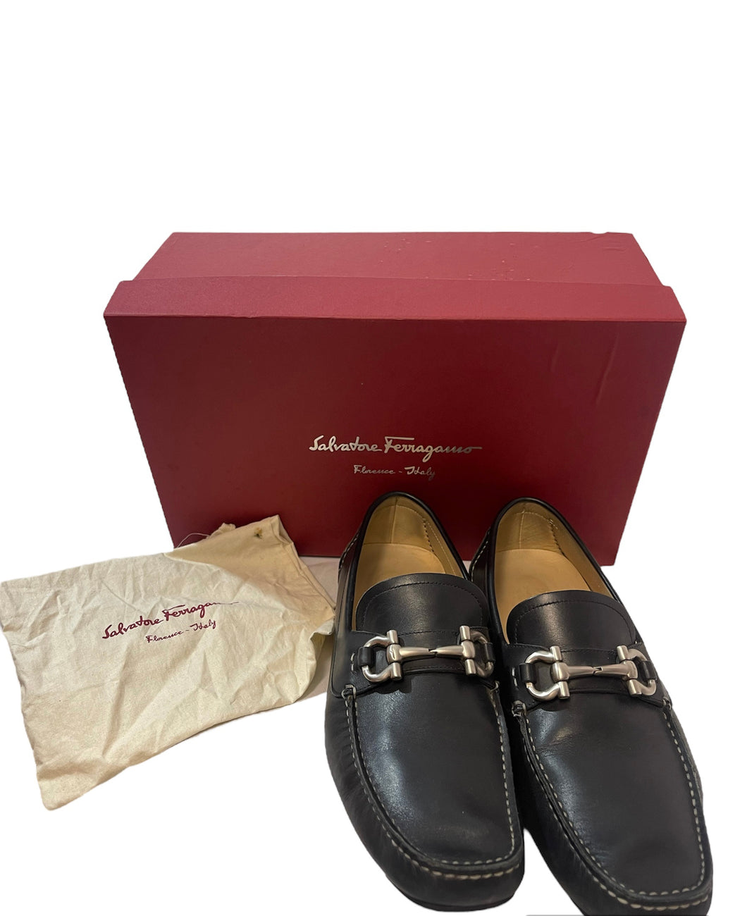 Salvatore Ferragamo Men’s Leather Drivers