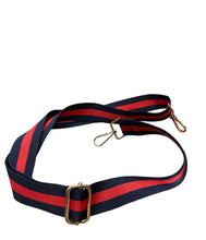 Load image into Gallery viewer, Gucci Boston Navy Red Stripe Handbag
