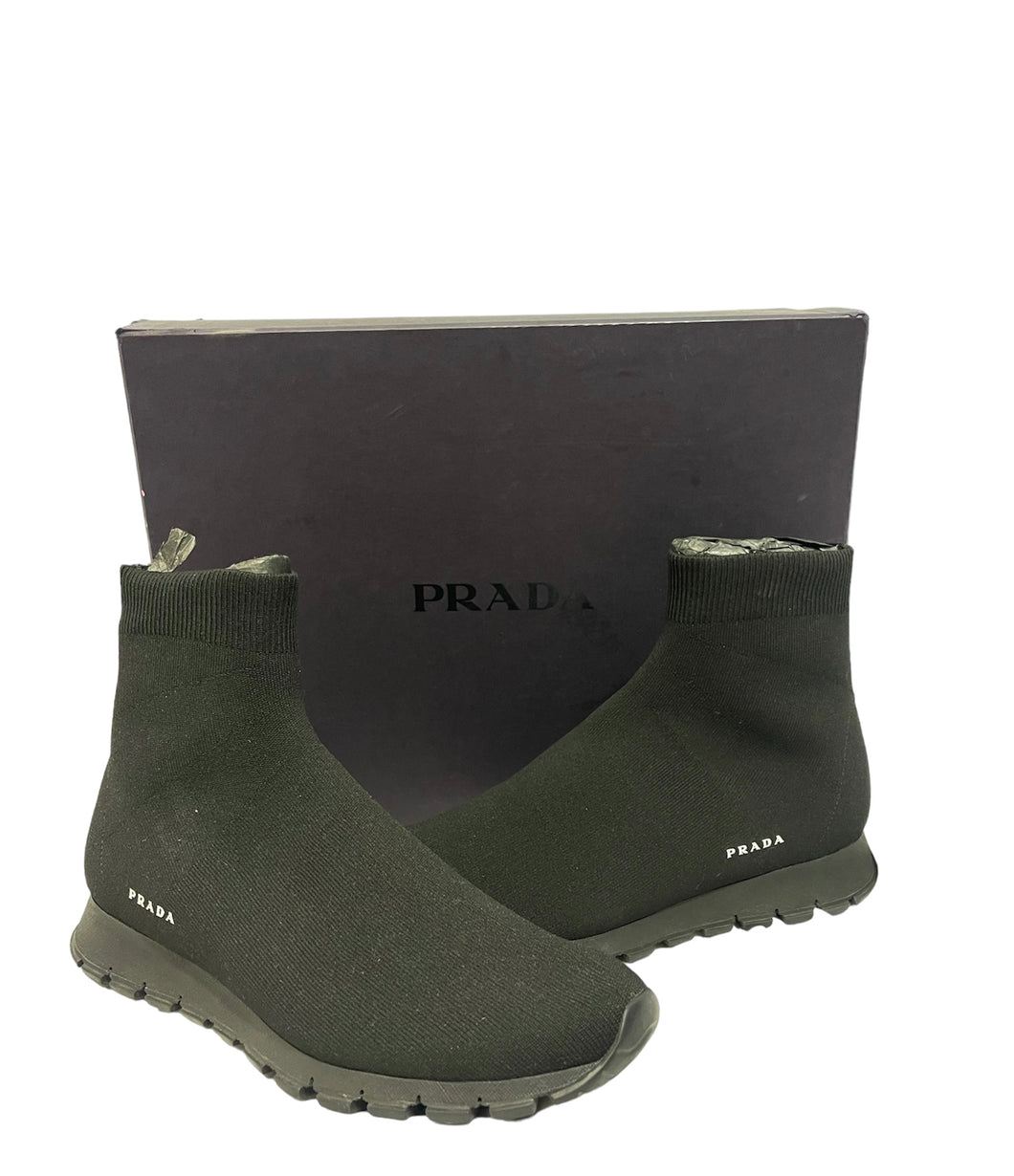 PRADA men’s sock High Top Sneakers shoes