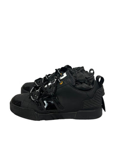 Dolce Gabbana Portofino Sneakers Calfskin and Patent Leather