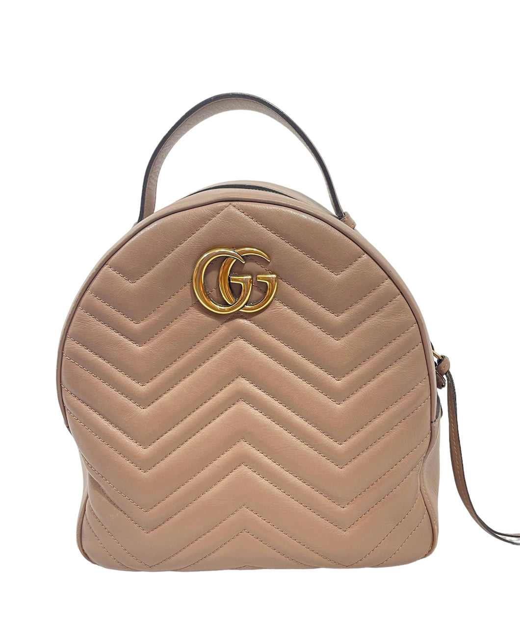 Gucci GG Marmont Backpack Matelasse Dusty Pink