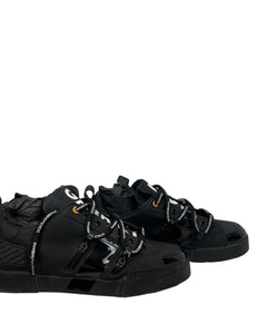 Dolce Gabbana Portofino Sneakers Calfskin and Patent Leather