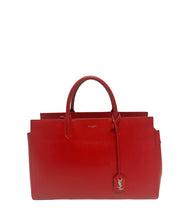 Load image into Gallery viewer, YSL Medium Cabas Rive Gauche Red Bag
