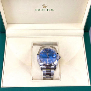 Rolex Azzurro Blue Numerals