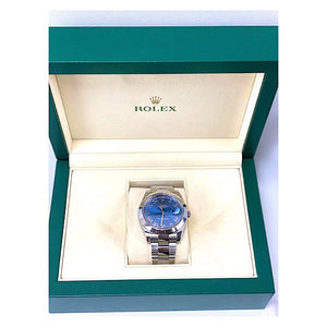 Rolex Azzurro Blue Numerals