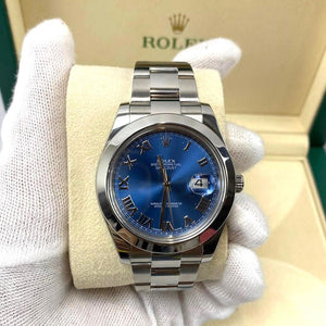 Rolex Azzurro Blue Numerals