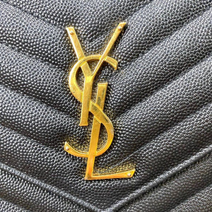 YSL Monogram Matelasse Envelope Chain Wallet