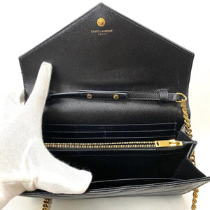 YSL Monogram Matelasse Envelope Chain Wallet