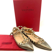 Load image into Gallery viewer, Valentino Garavani Rockstud Accents Leather Ballet Flats
