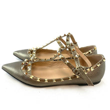 Load image into Gallery viewer, Valentino Garavani Rockstud Accents Leather Ballet Flats
