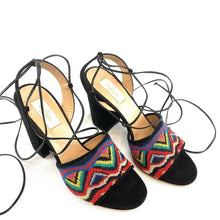 Load image into Gallery viewer, Valentino Garavani Native Beaded Lace Up Sandals
