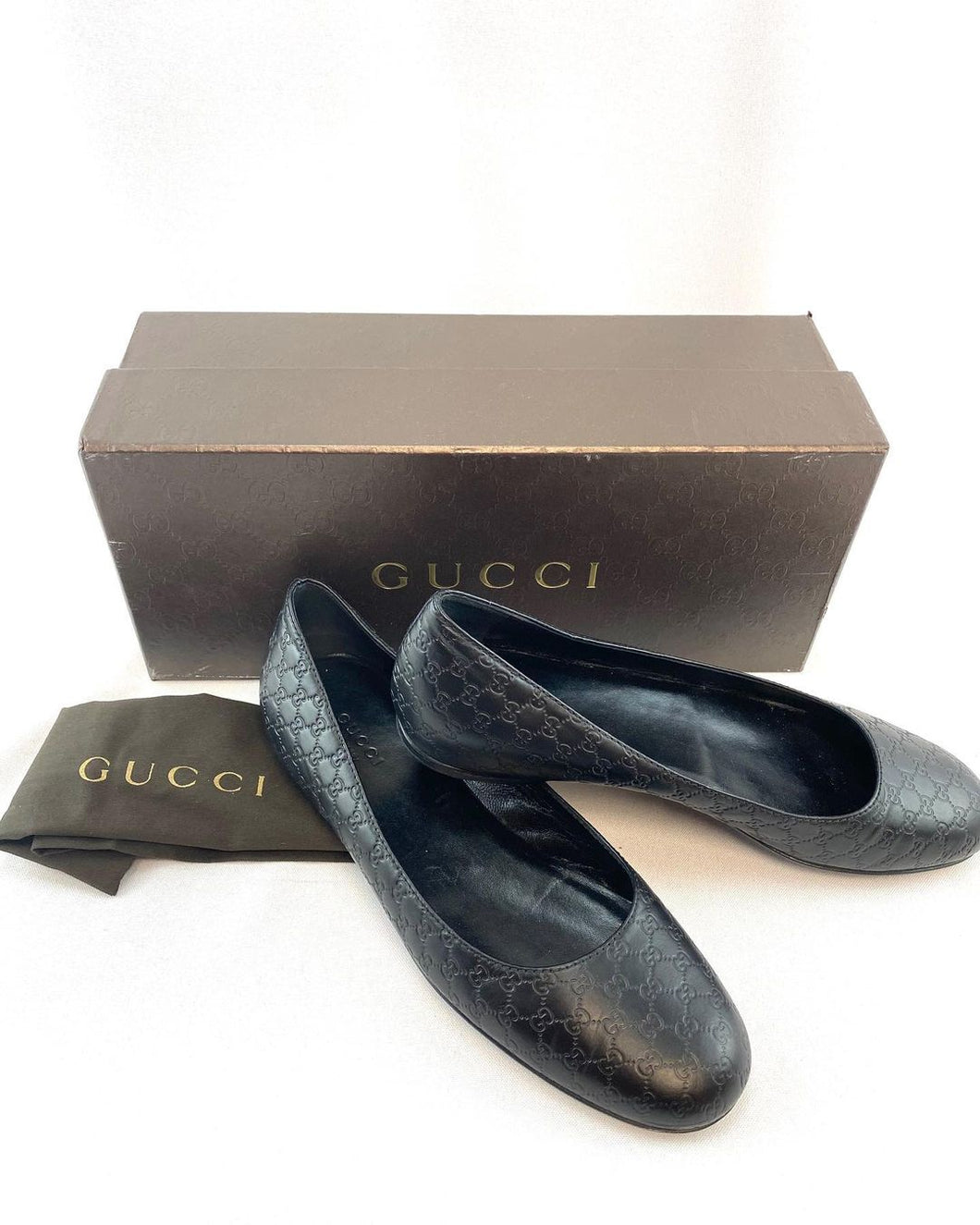 Gucci Microguccissima Ballerina Flats