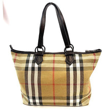 Load image into Gallery viewer, Burberry Large Cloth Check Tote with zipper
