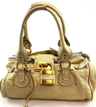 Load image into Gallery viewer, Chloe Metallic Leather Paddington Medium Satchel
