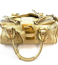 Load image into Gallery viewer, Chloe Metallic Leather Paddington Medium Satchel
