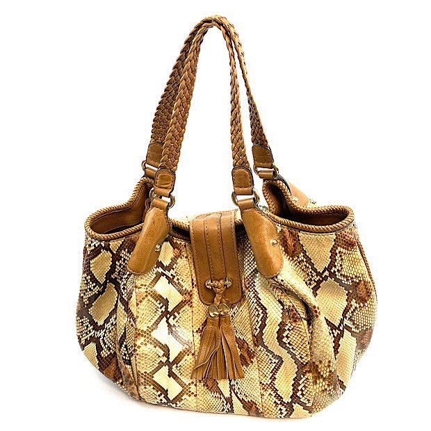 Gucci Python and Leather Marrakech Large Hobo Bag