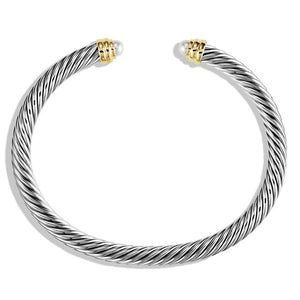 David Yurman Cable Bracelet w/ pearl