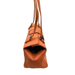 Fendi Satin Orange Baguette