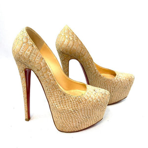 Christian Louboutin Cork Highness Pumps