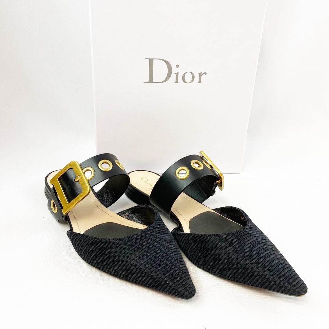 Dior technical canvas top mule