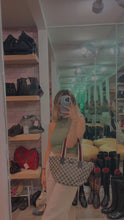 Load and play video in Gallery viewer, Gucci Canvas Navy Bowler Bag
