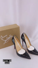 Load and play video in Gallery viewer, Christian Louboutin Black So Kate Patent 120 Pumps
