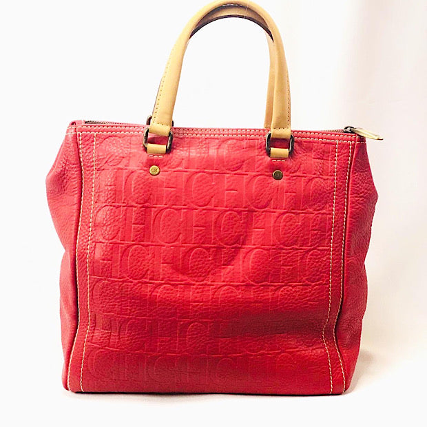 Carolina Herrera Red Andy Tote