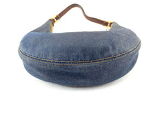 Load image into Gallery viewer, Christian Dior Half Moon Denim Bag
