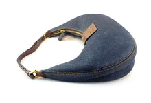 Load image into Gallery viewer, Christian Dior Half Moon Denim Bag
