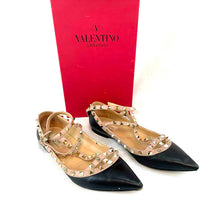 Load image into Gallery viewer, Valentino Garavani Rockstud T-Strap Flats
