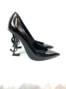 YSL Black Opyum 110 Patent Leather Pumps