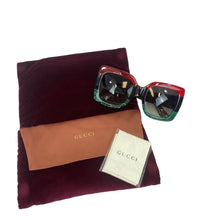 Load image into Gallery viewer, Gucci Oversized Sparkly Squared Sunglasses
