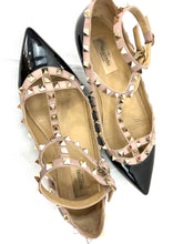 Load image into Gallery viewer, Valentino Garavani Rockstud Black Flats
