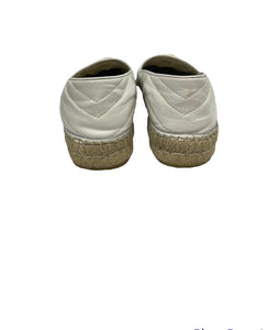 Gucci leather espadrilles with Double G white size 37