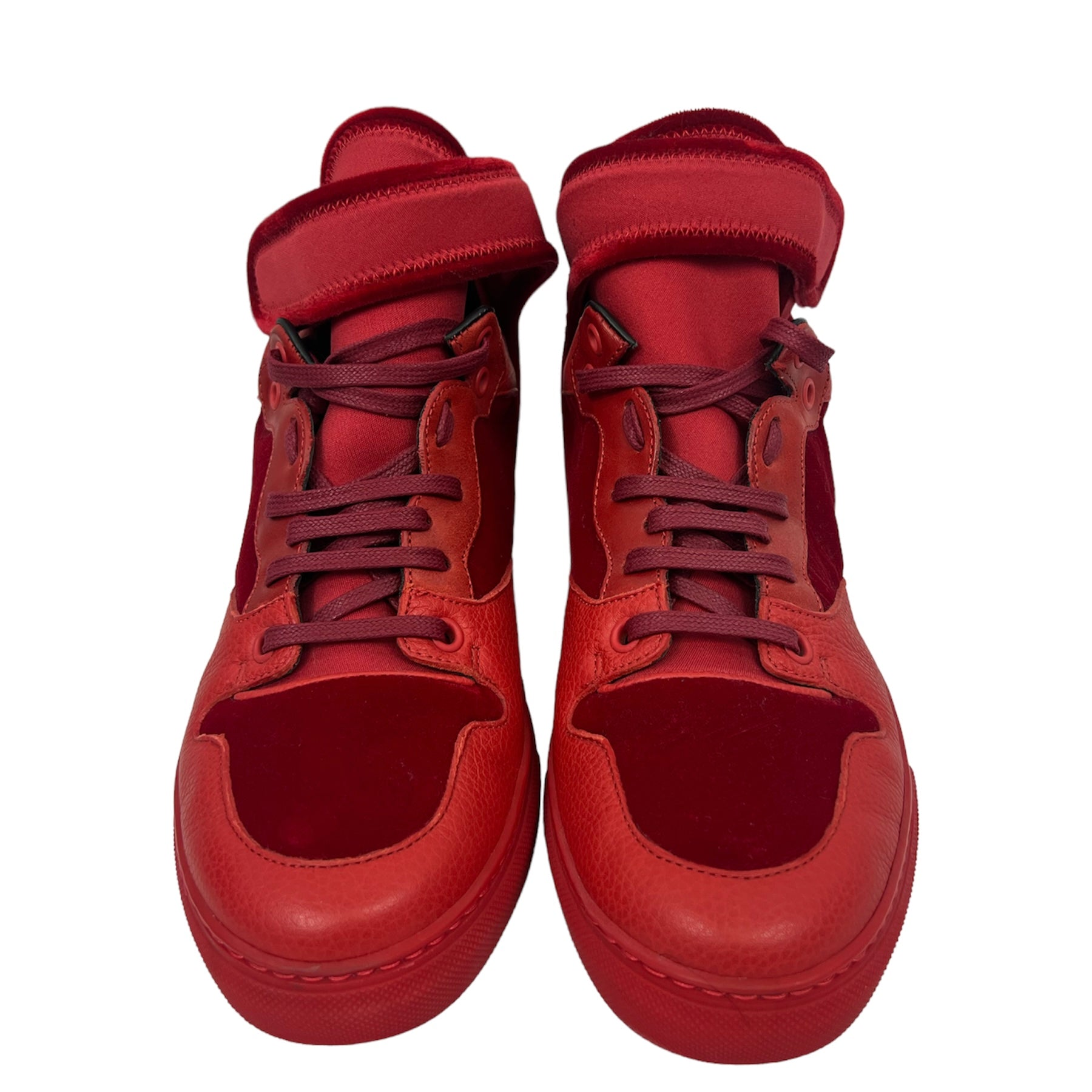 Balenciaga Red High-Top Sneakers Balenciaga Arena Men main image 4