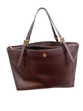 Load image into Gallery viewer, Tory Burch Chocolate Brown Buckle Tote
