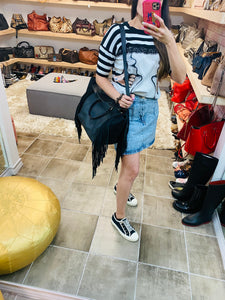 Carolina Herrera Fringe Handbag / Shoulderbag