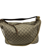 Load image into Gallery viewer, Gucci Chain Hobo GG Coated Canvas Large
