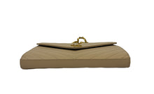 Load image into Gallery viewer, YSL MATELASSÉ ENVELOPE CHAIN WALLET IN GRAIN DE POUDRE EMBOSSED LEATHER
