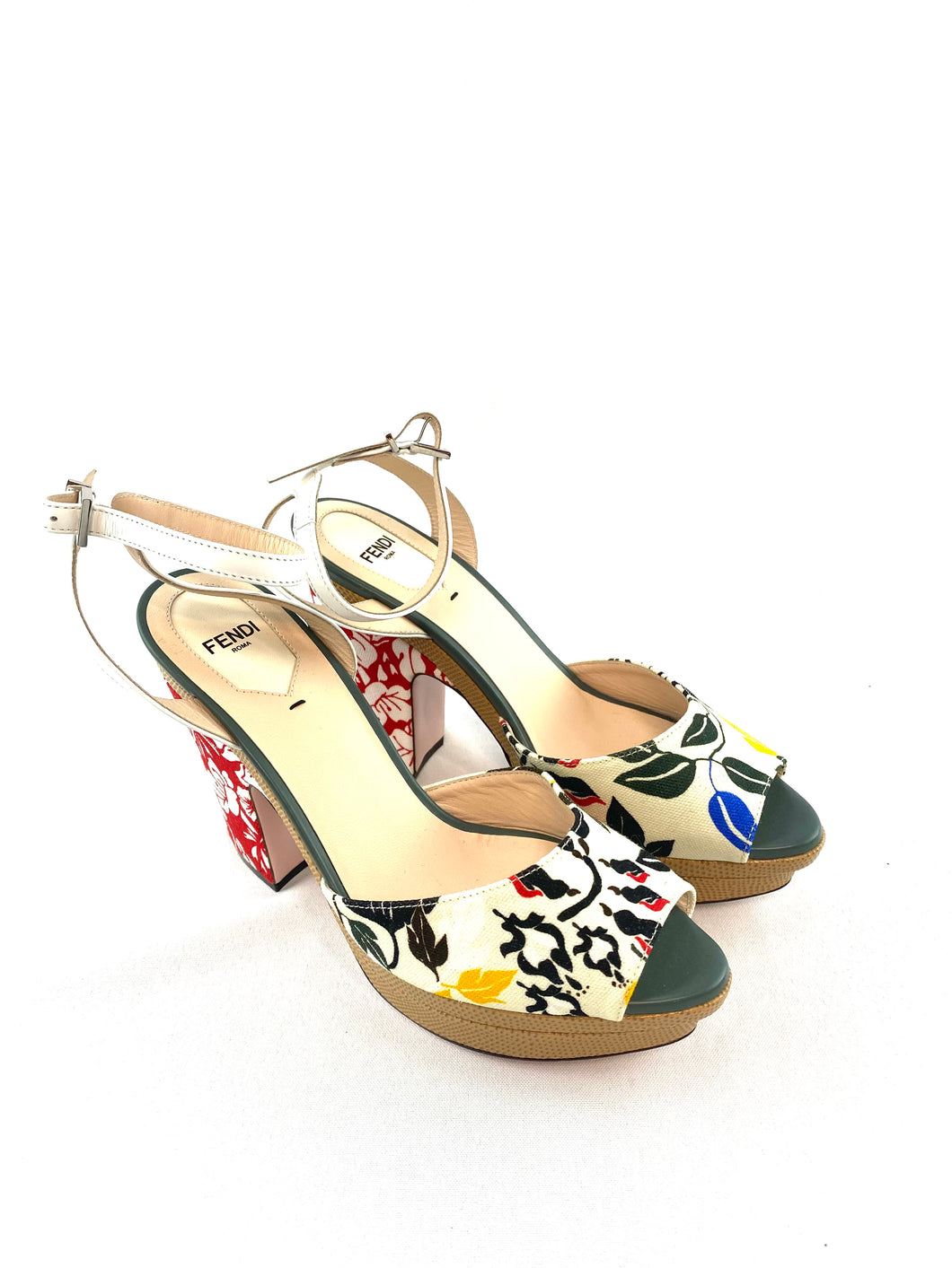 Fendi Floral Wedge