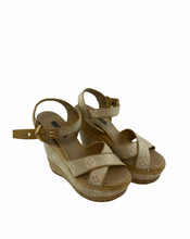 Load image into Gallery viewer, Louis Vuitton Espadrille Wedge Monogram Sandals
