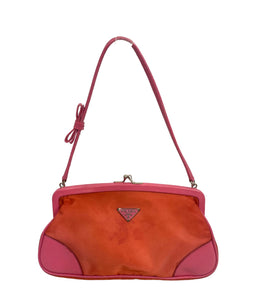 Prada Red/Pink Nylon Kisslock