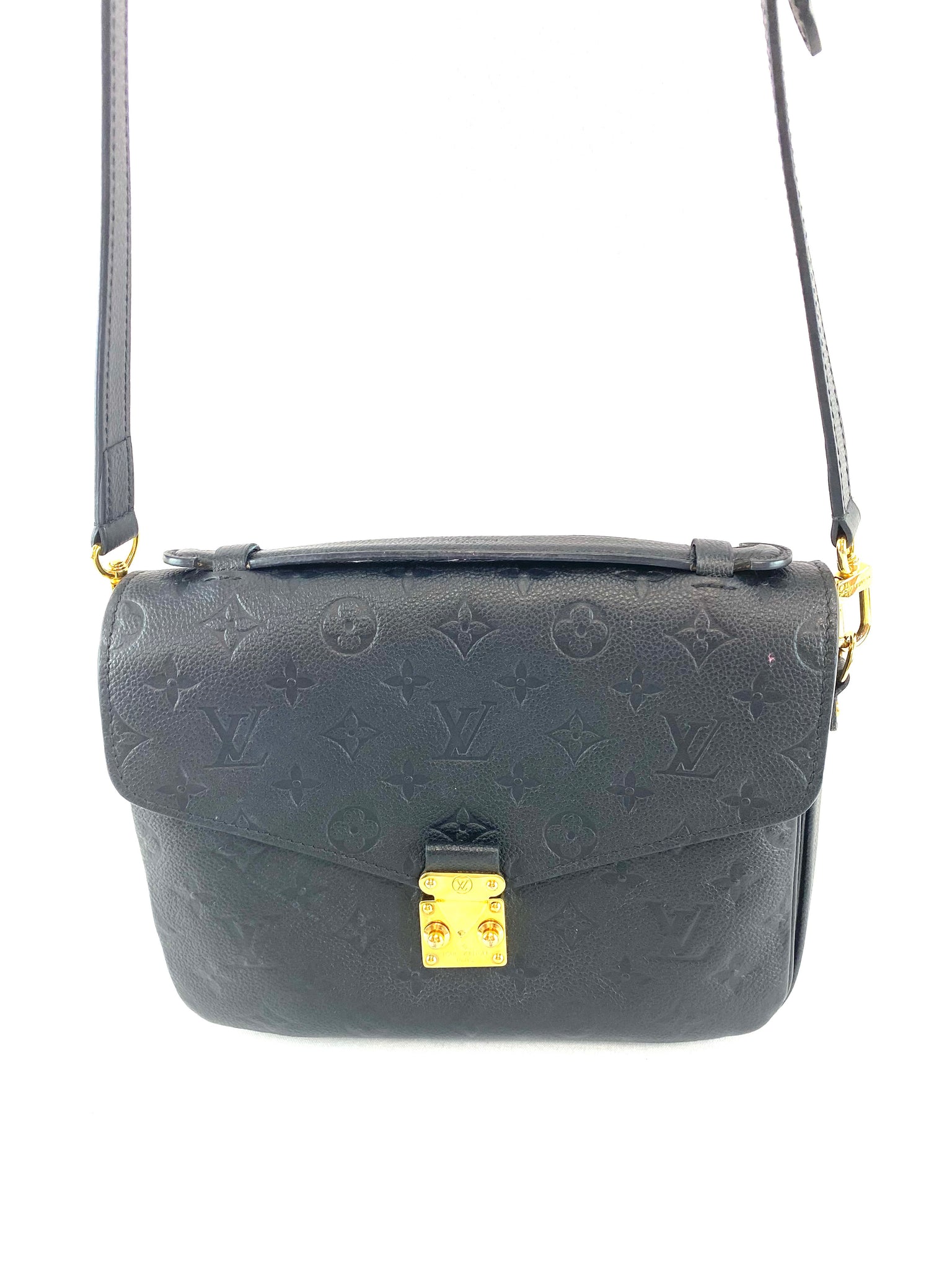 Louis Vuitton Pochette Metis Black Empreinte Crossbody Bag
