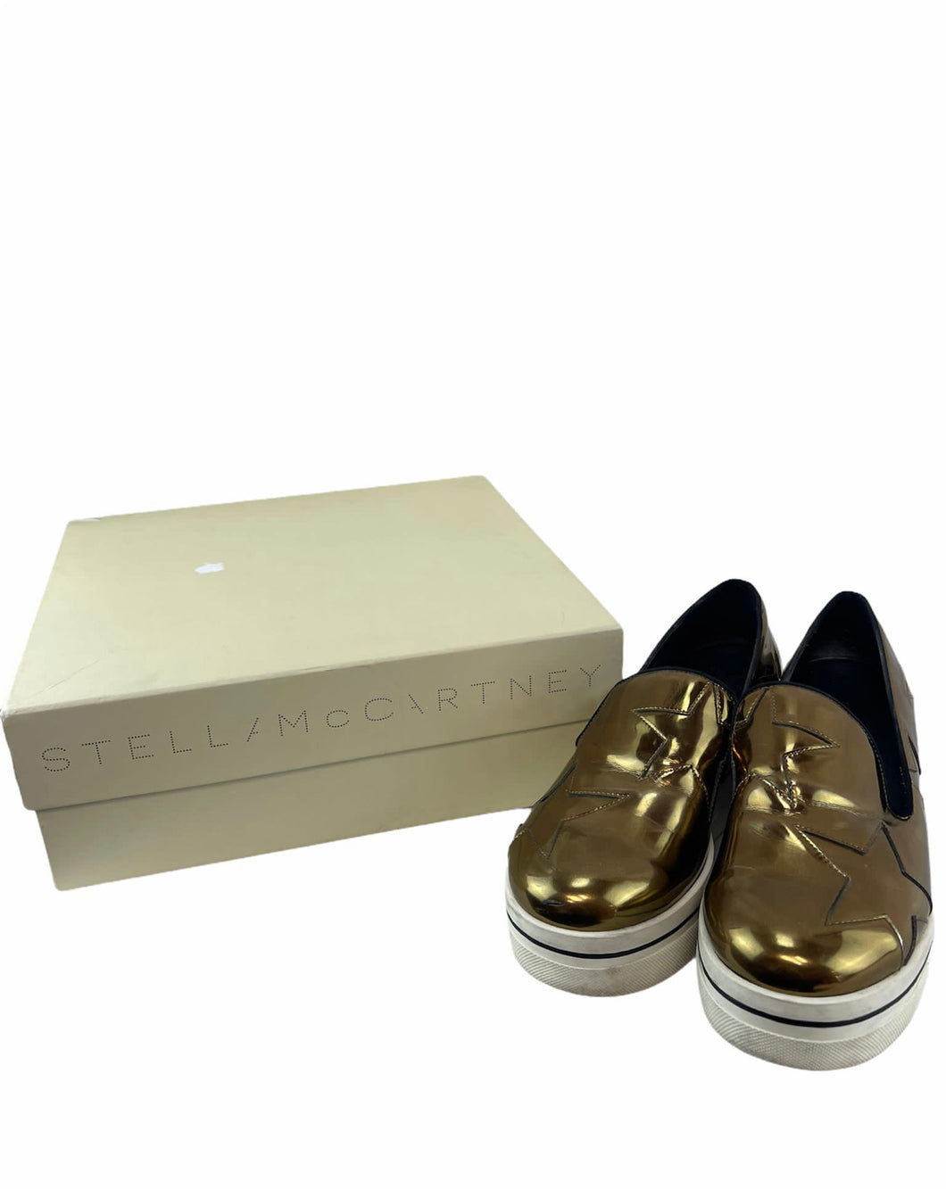 Stella McCartney Metallic Gold Sneakers