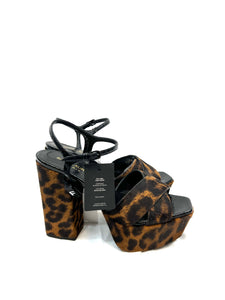 YSL leopard heel