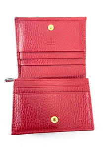 Gucci GG red wallet coin purse