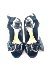 Load image into Gallery viewer, Christian Dior Buckle Patent Leather Sandals
